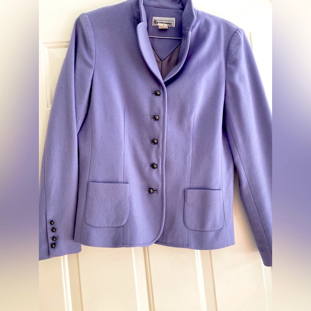 Pastel Purple . Vintage . Liked . Wool Blend . Blazer